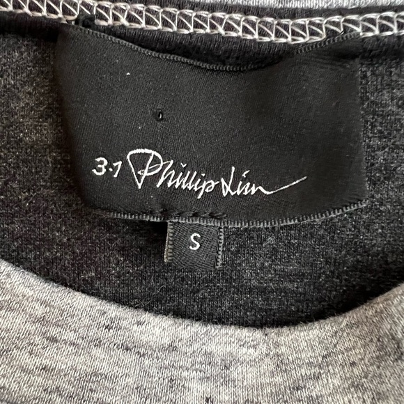 *3.1 PHILLIP LIM Western Seam Shoulder Raglan Sleeve Pullover Crew Sweatshirt S - Picture 4 of 5
